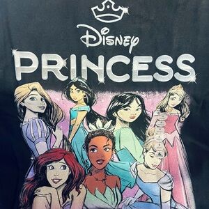 NWT Disney Parks Princess Short Sleeve Tee in Black size Women’s Small